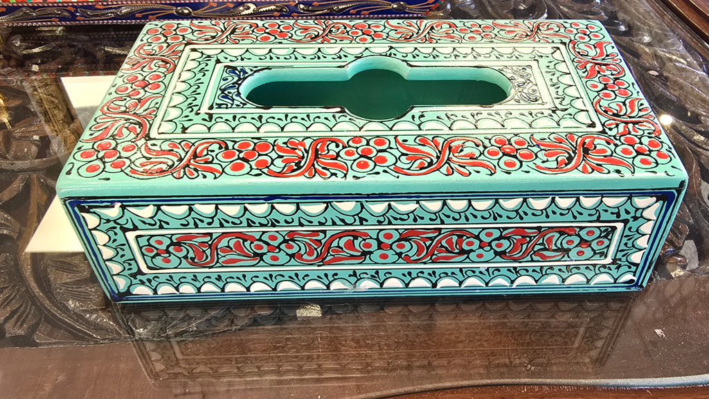 Hand Painted Tissue Box image 1