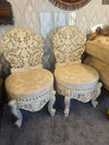 REG Peerah Chair Set (White/Gold