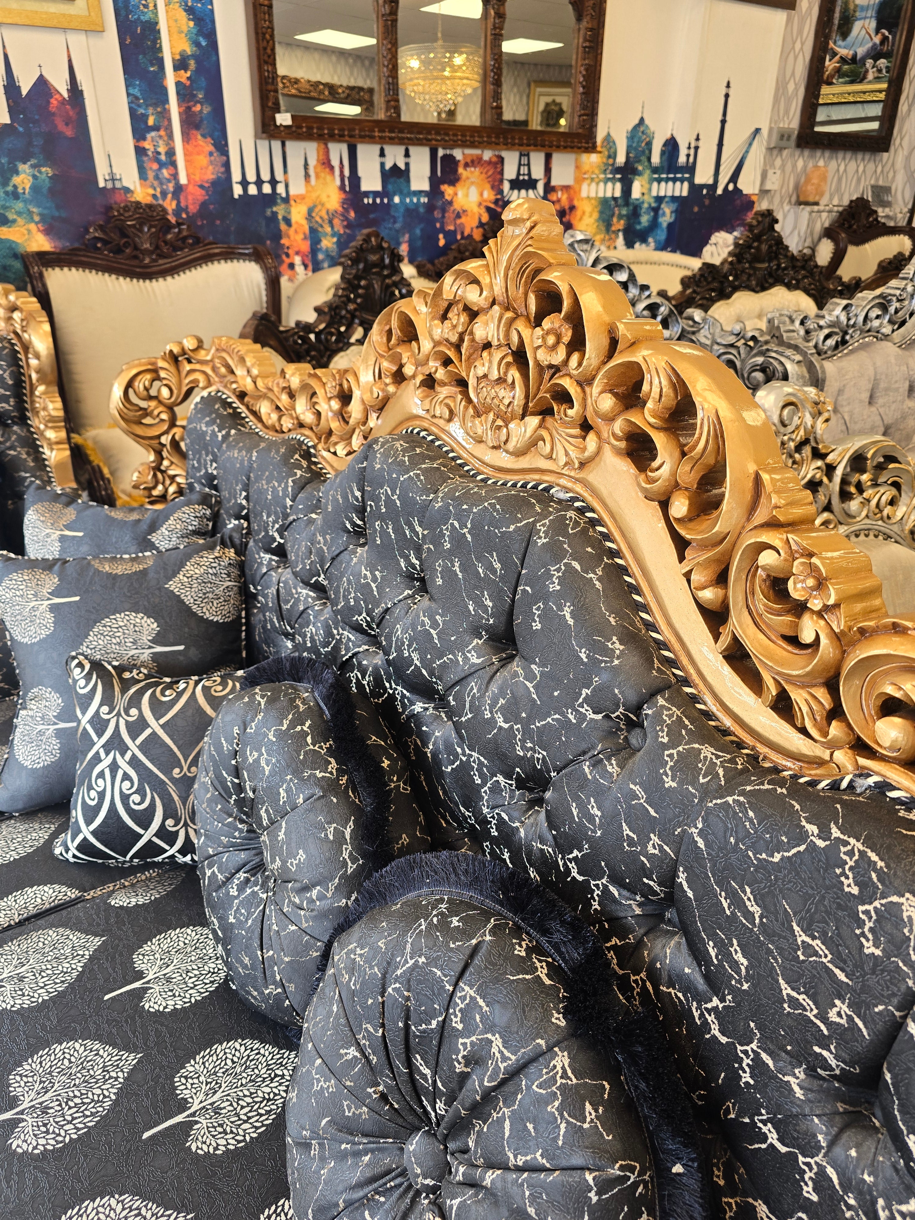 S37 ROYAL Chinioti 3+1+1 Sofa Set