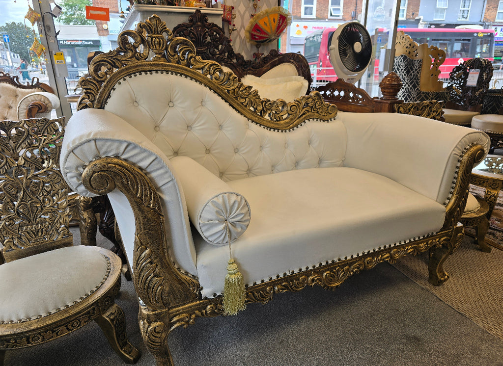 Dewan -e- Ayan Chaise (Golden Antique)