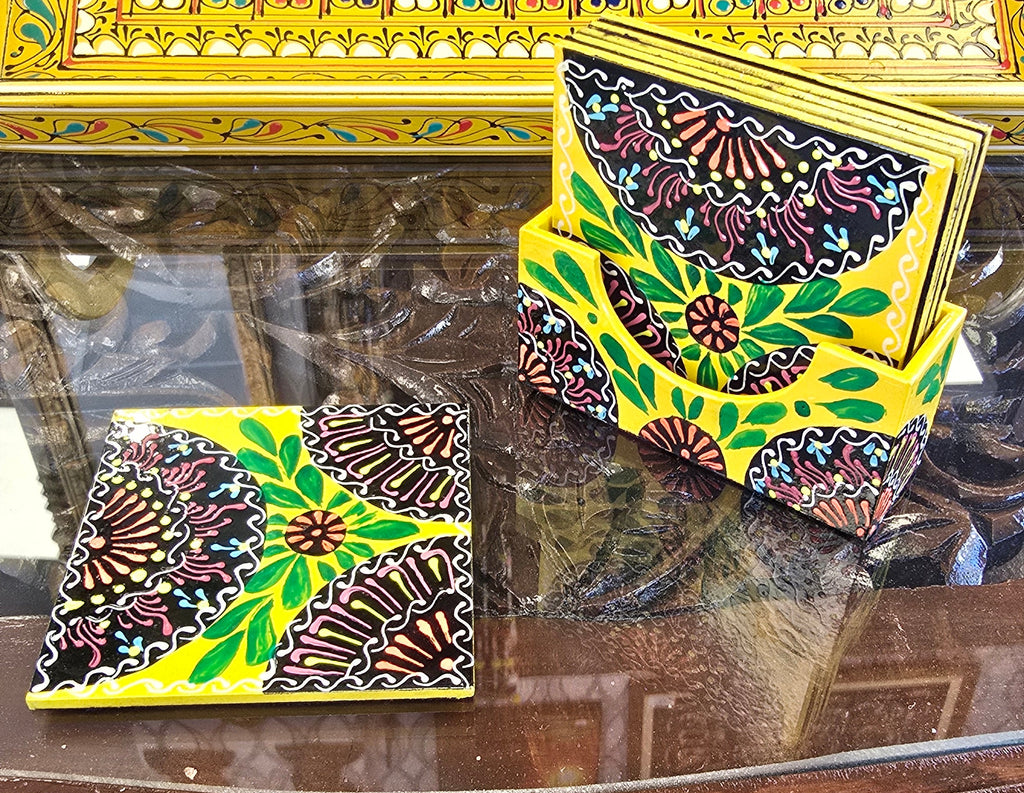 Hand Painted Coaster Set image 0