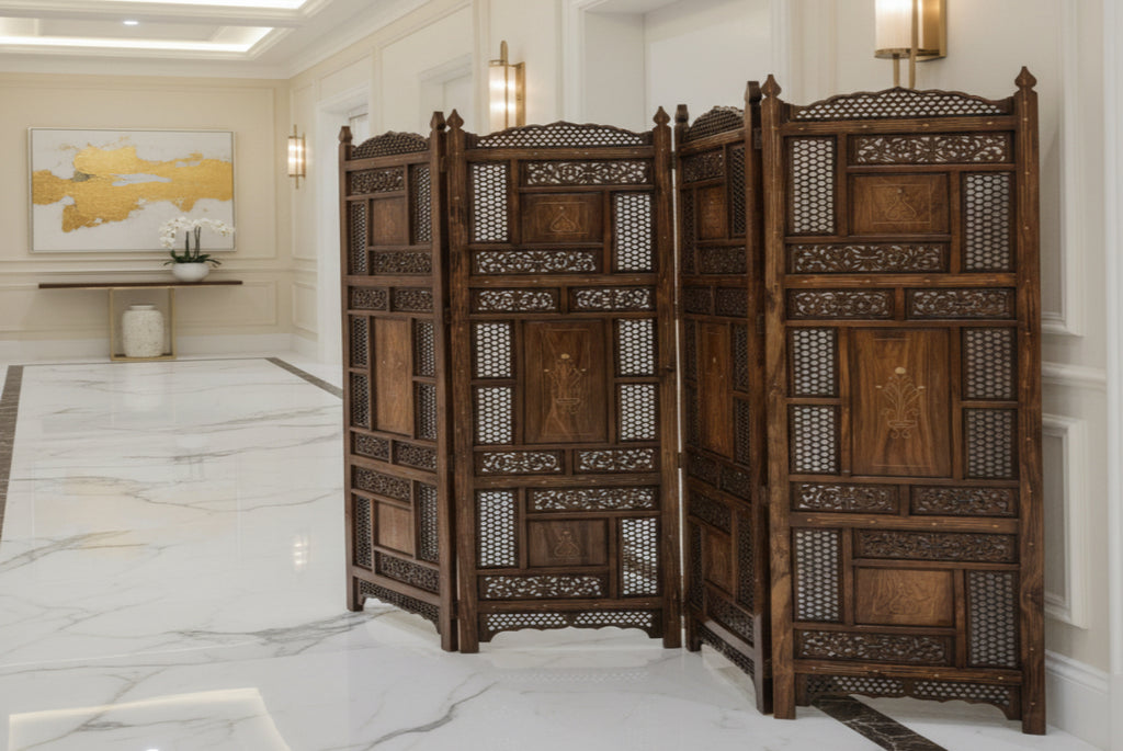 Room Divider (Brass Inlayed)