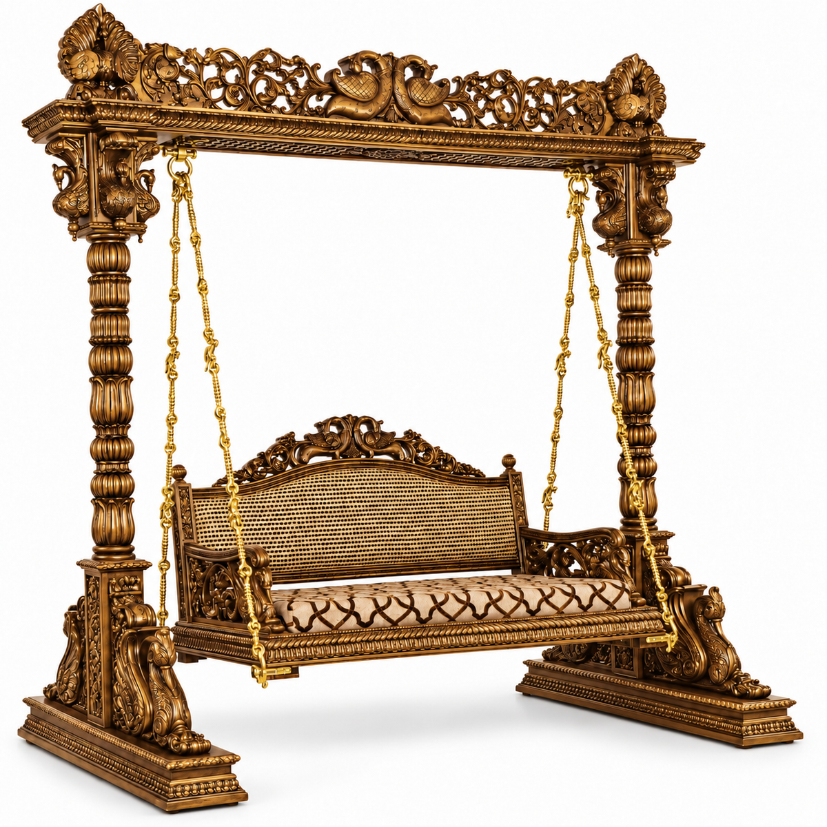 MOOR 3 Seater Jhoola – Golden Antique