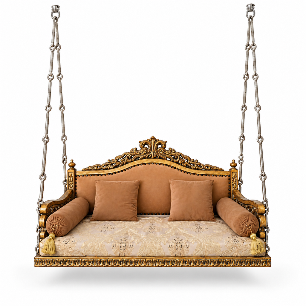 MOOR Ceiling Jhoola – Golden Antique