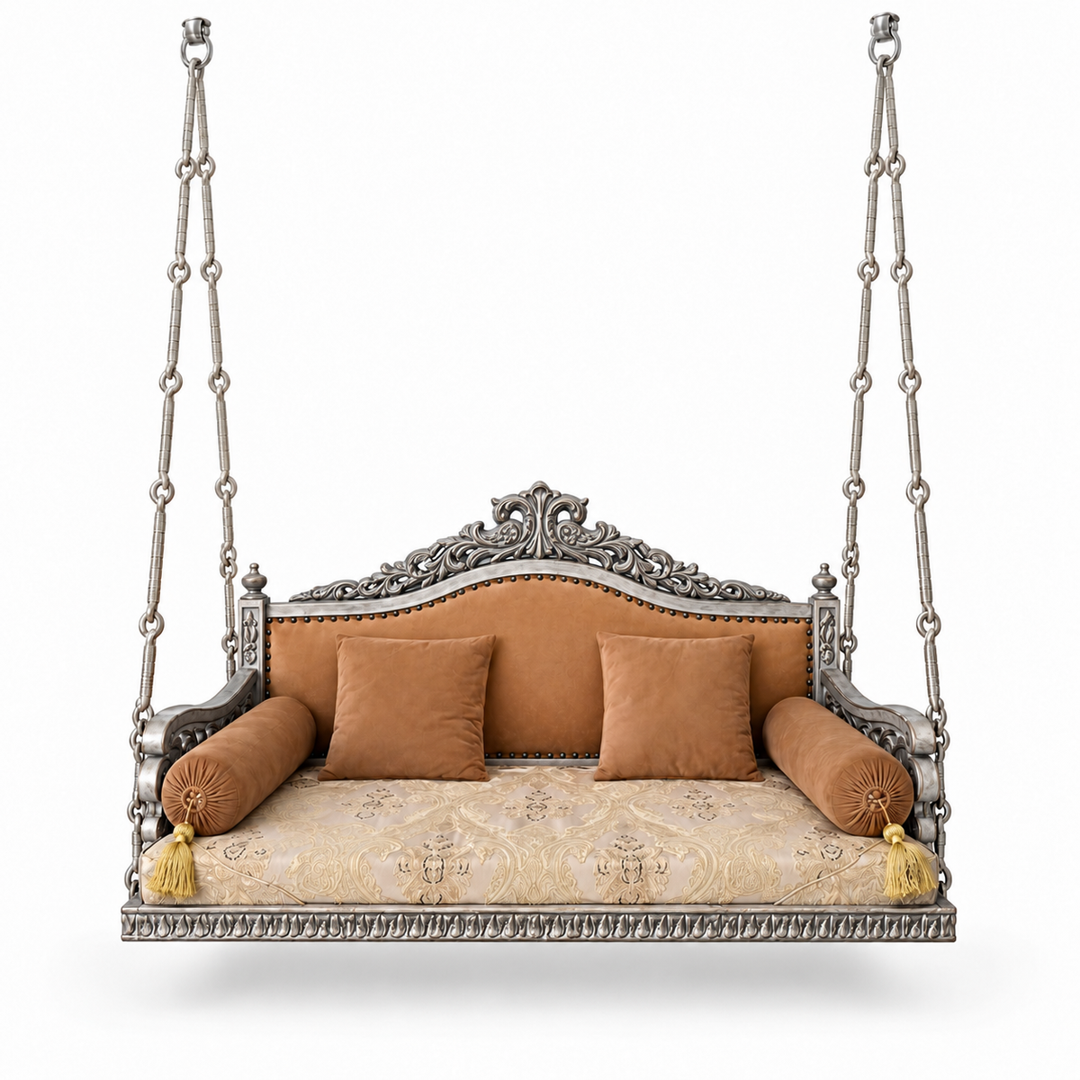 MOOR Ceiling Jhoola – Silver Antique