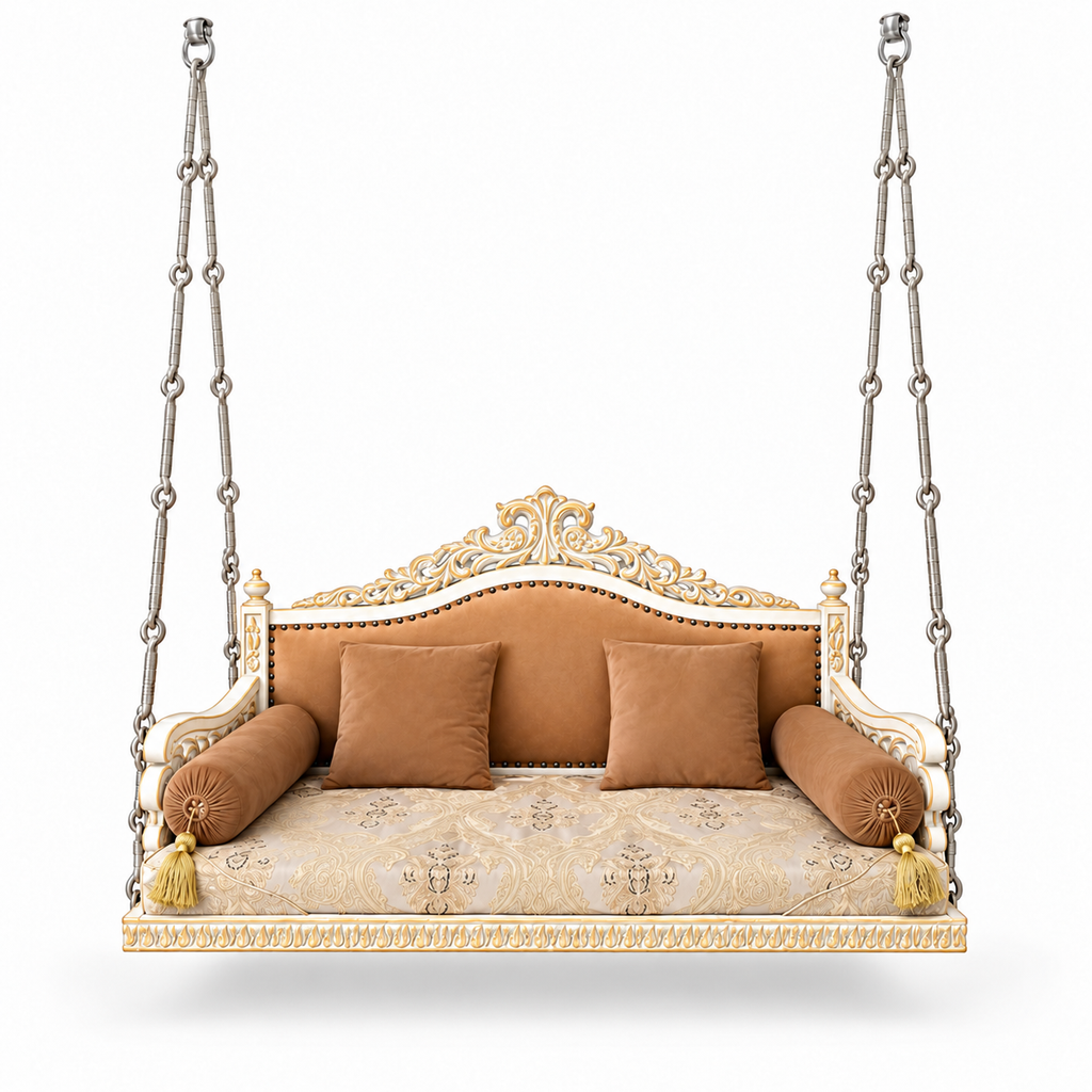 MOOR Ceiling Jhoola – White Gold