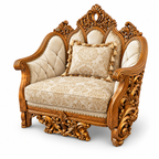 NUR Luxe — Single seater — Bleach Double Tone — Cream / Beige; design visualisation