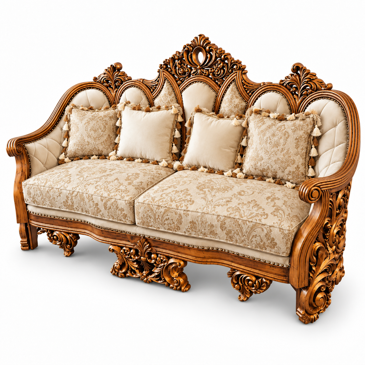 NUR Luxe — Two Seater — Bleach Double Tone — Cream / Beige; design visualisation