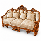 NUR Luxe — Three Seater — Bleach Double Tone — Cream / Beige; design visualisation