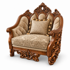 NUR Luxe — Single seater — Natural Double Tone — Warm Beige / Champagne; design visualisation