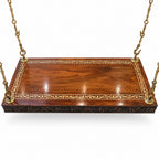 Plank Ceiling Jhoola – Natural Double Tone – brass inlay and hanging