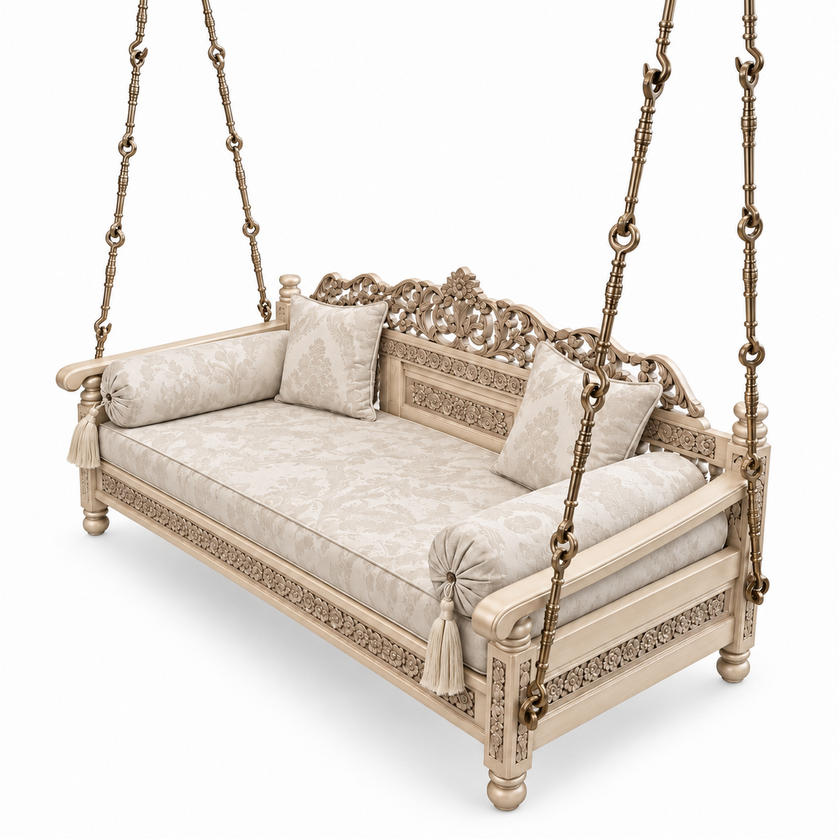 REG Ceiling Jhoola – Bleach Double Tone with matching cushion set