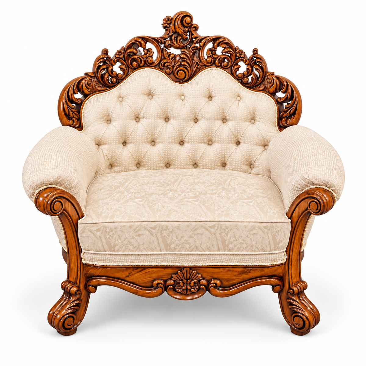 Sahara Prestige — Single seater — Bleach Double Tone — Cream / Beige; finish visualisation
