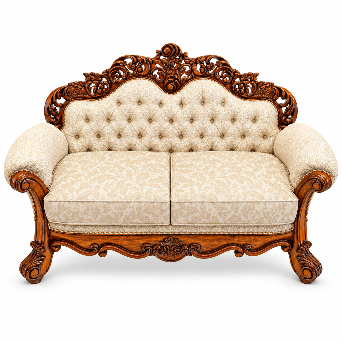 Sahara Prestige — Two Seater — Bleach Double Tone — Cream / Beige; finish visualisation