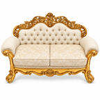 Sahara Prestige — Two Seater — Pure Gold — Ivory / Champagne; finish visualisation