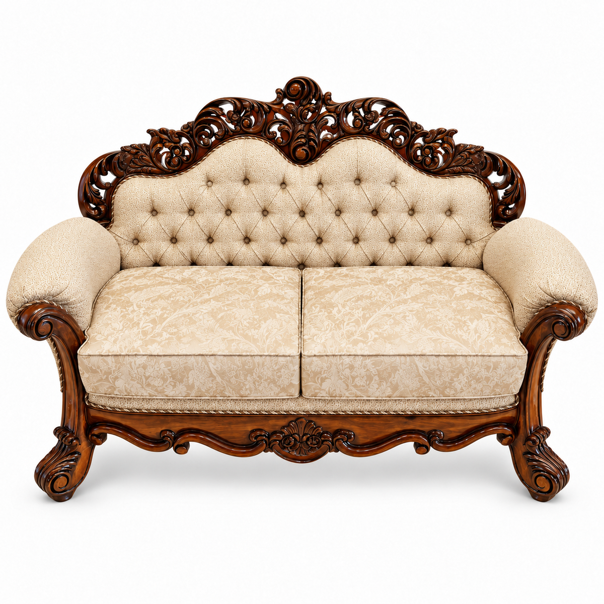 Sahara Prestige — Two Seater — Natural Double Tone — Warm Beige / Champagne; finish visualisation