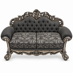 Sahara Prestige — Two Seater — Silver Antique — Charcoal / Silver; finish visualisation