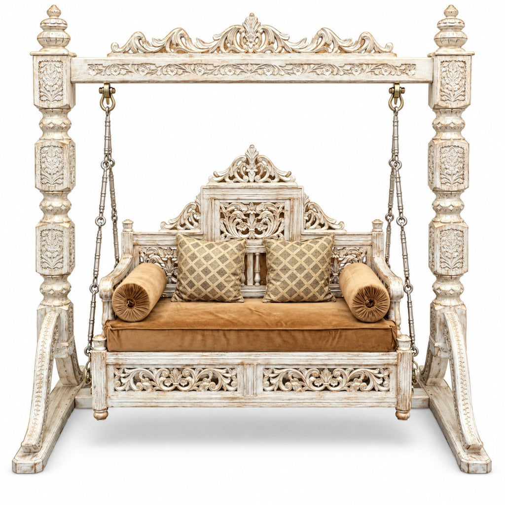 SD 2 Seater Jhoola — White Gold