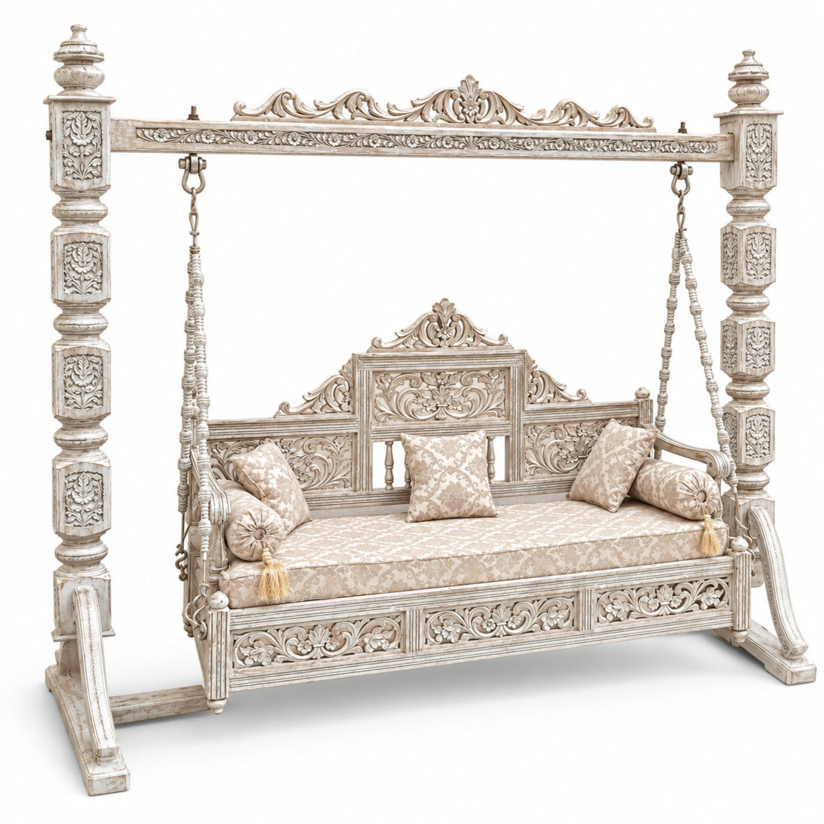 SD 3 Seater Jhoola – Pure White