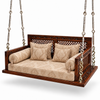 SD01 Ceiling Jhoola – Natural Double Tone – matching cushion set