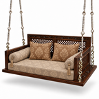 SD01 Ceiling Jhoola – Walnut – matching cushion set