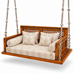 SD01 Ceiling Jhoola – Bleach Double Tone – matching cushion set