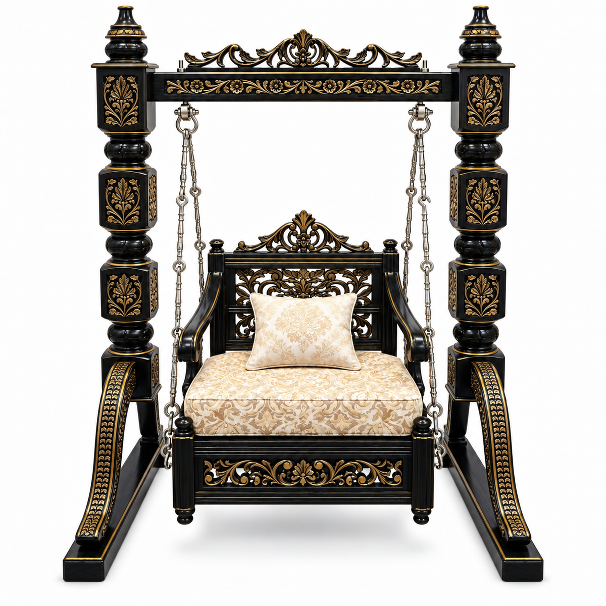 SD Single Seater Jhoola — Black Gold