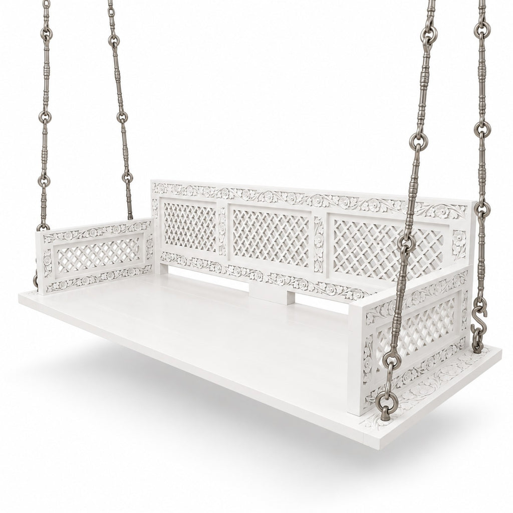 SD01 Ceiling Jhoola – original unupholstered detail