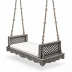 SD02 Ceiling Jhoola – Silver Antique – SD01 style metal hanging
