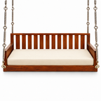 SD03 Ceiling Jhoola – Natural Double Tone – side hanging, seat cushion only