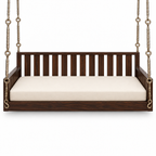 SD03 Ceiling Jhoola – Walnut – side hanging, seat cushion only
