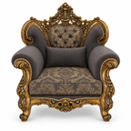 Shah Jahan Grandeur — Golden Antique — 1 seater