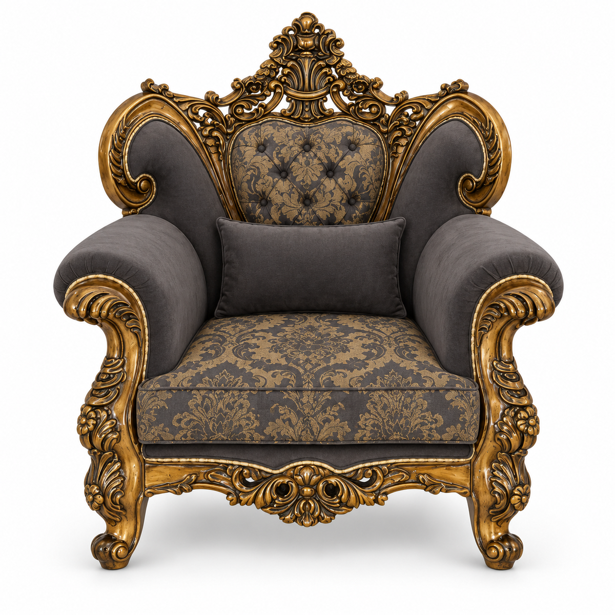 Shah Jahan Grandeur — Golden Antique — 1 seater