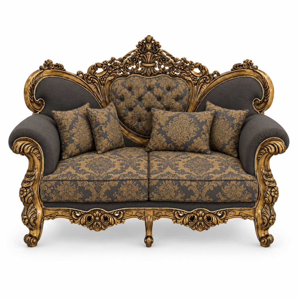 Shah Jahan Grandeur — Golden Antique — 2 seater