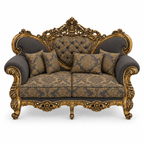 Shah Jahan Grandeur — Golden Antique — 2 seater