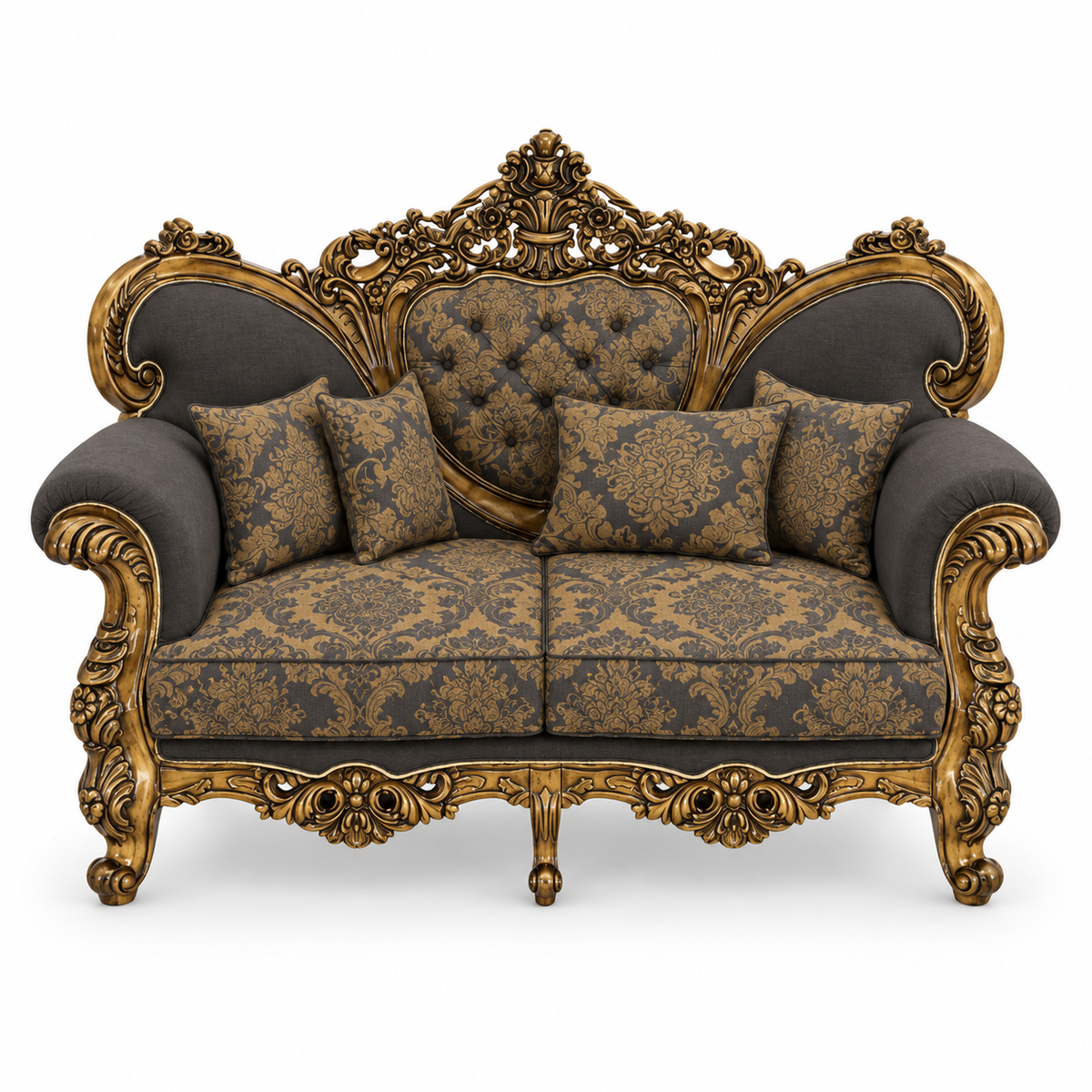 Shah Jahan Grandeur — Golden Antique — 2 seater