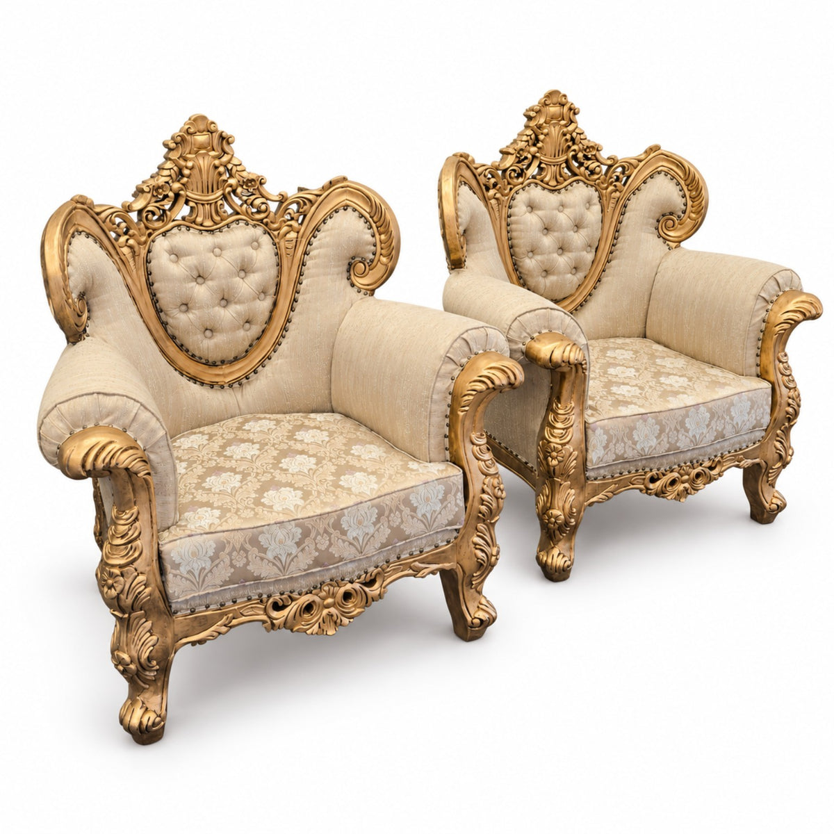 Shah Jahan Grandeur — original photograph — golden original armchairs