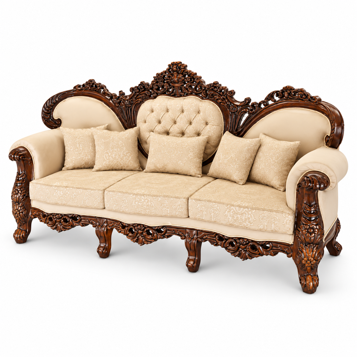 Shah Jahan Grandeur — Natural Double Tone — 3 seater
