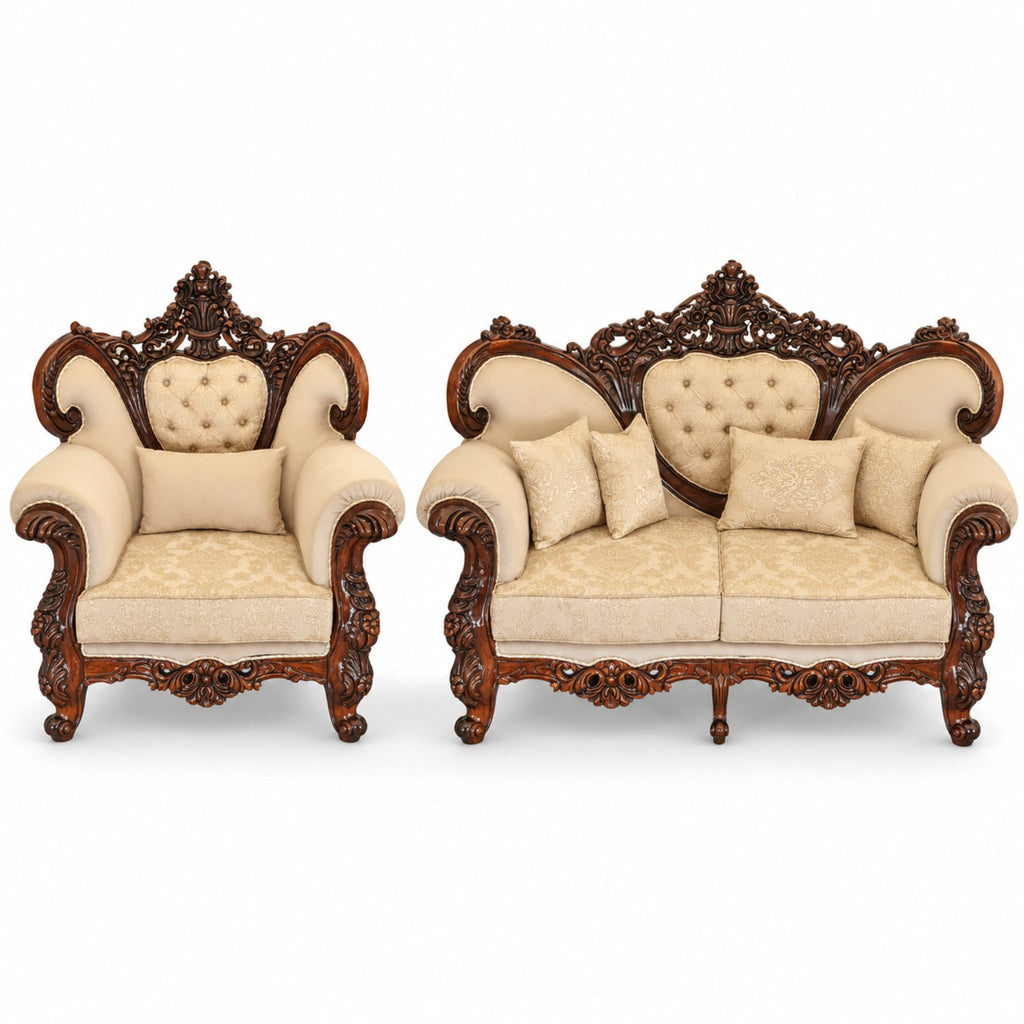 Shah Jahan Grandeur — original photograph — natural original two seater and chair