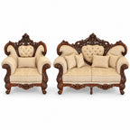 Shah Jahan Grandeur — original photograph — natural original two seater and chair