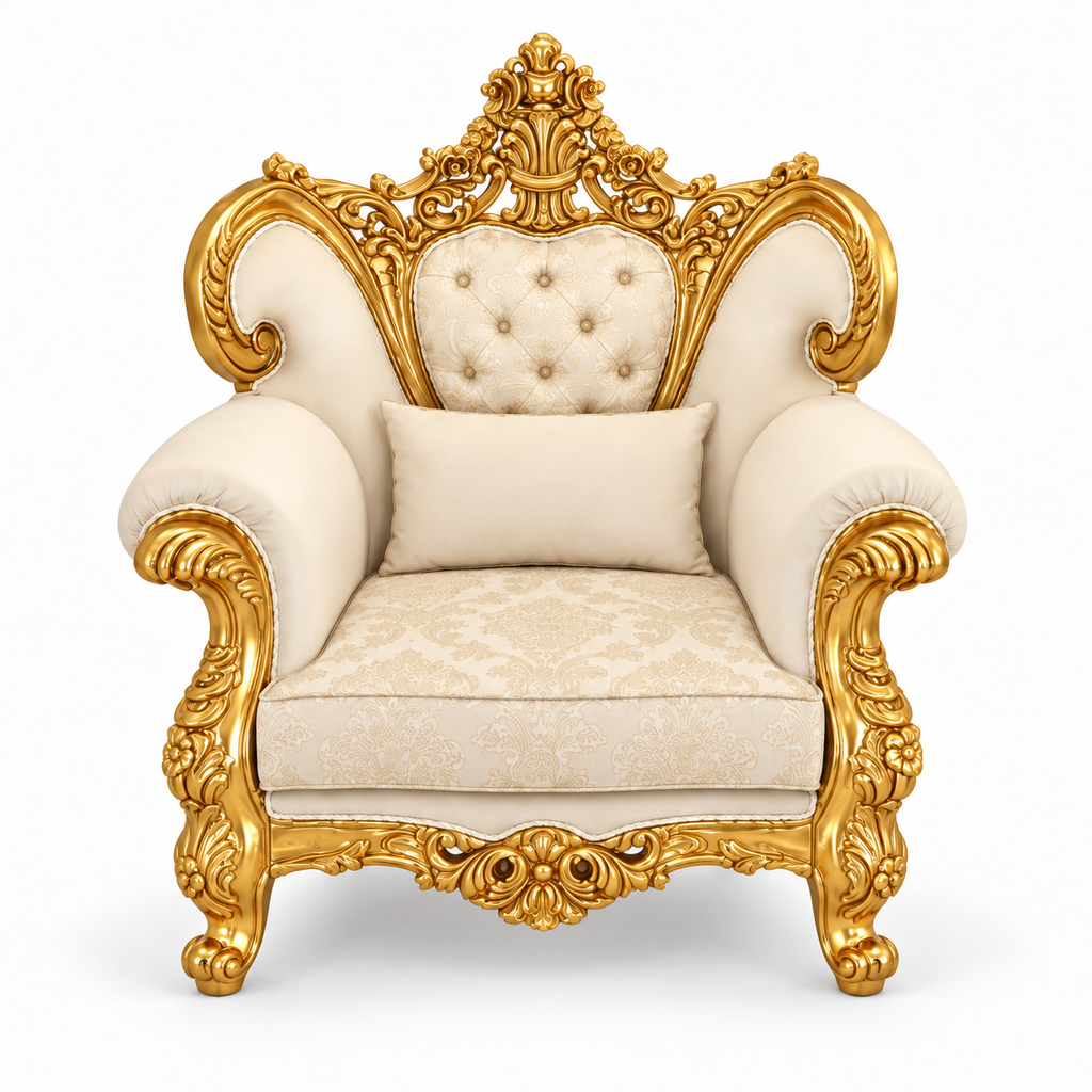 Shah Jahan Grandeur — Pure Gold — 1 seater