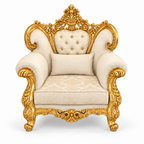 Shah Jahan Grandeur — Pure Gold — 1 seater