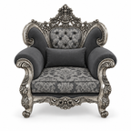 Shah Jahan Grandeur — Silver Antique — 1 seater