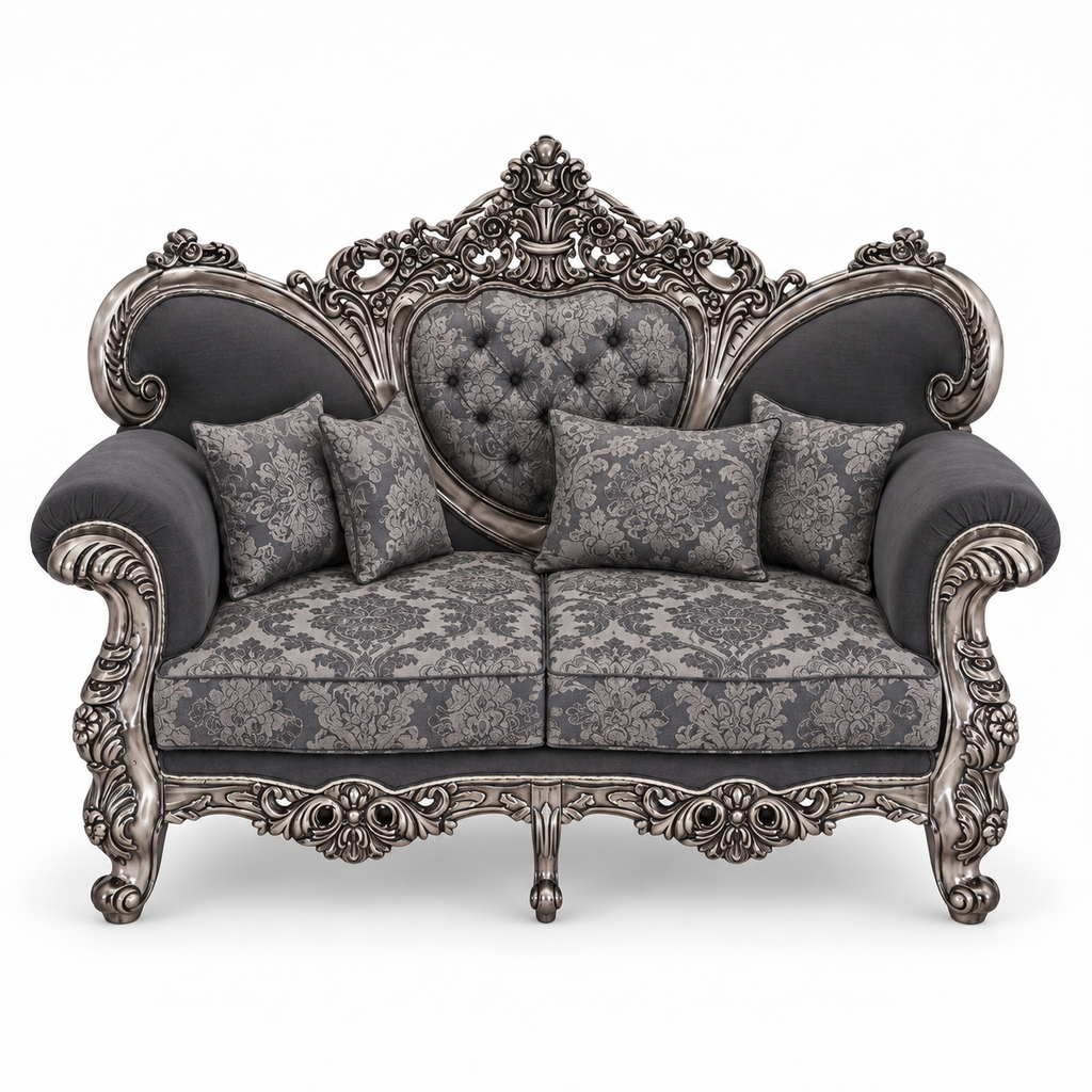 Shah Jahan Grandeur — Silver Antique — 2 seater