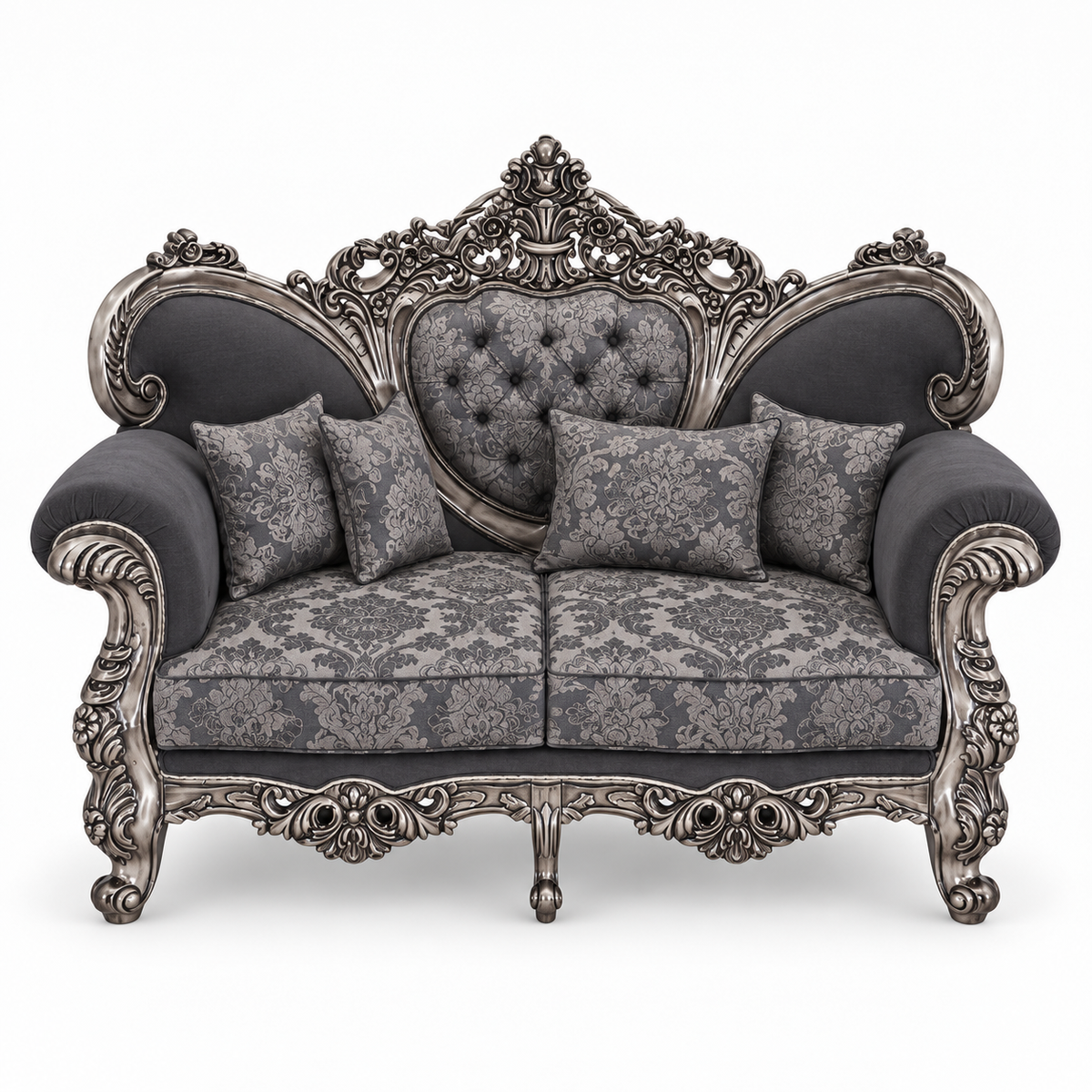 Shah Jahan Grandeur — Silver Antique — 2 seater