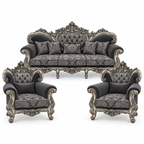 Shah Jahan Grandeur — Silver Antique — 3+1+1 bundle