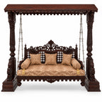 SWANN 3 Seater Jhoola – Natural Double Tone – Front