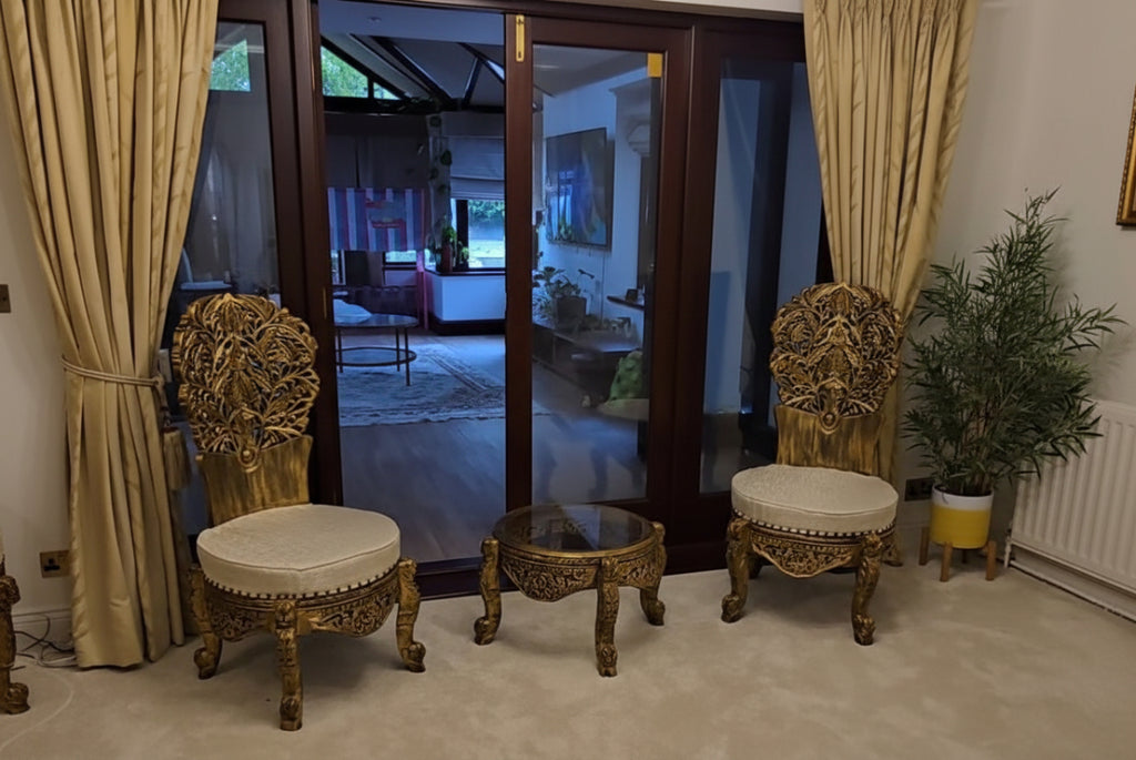 High Back Peerah Chair Set
